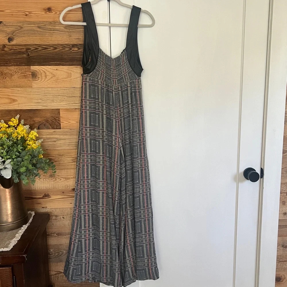 Free People Marley Plaid Jumpsuit Size XS